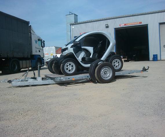 Crash test sur remorque (choc avant-arriÃ¨re)