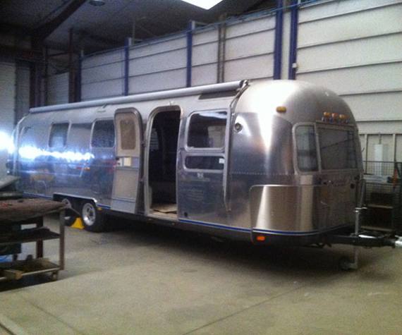 Pose d’un auvent sur Airstream